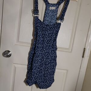 Hollister Navy Floral Print Romper